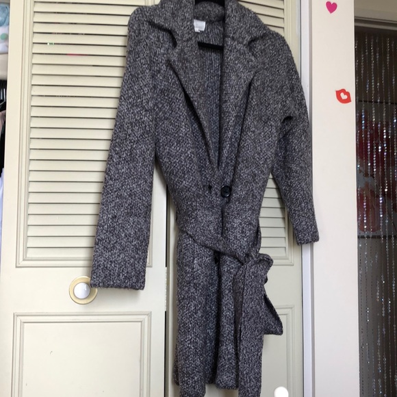 Long warm cardigan